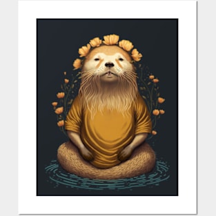 Otter Zen Time Posters and Art